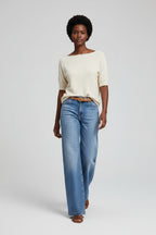 Dames Jeans Elowen - Hoge Taille en Wijde Pijpen