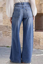 Dames Jeans Elowen - Hoge Taille en Wijde Pijpen