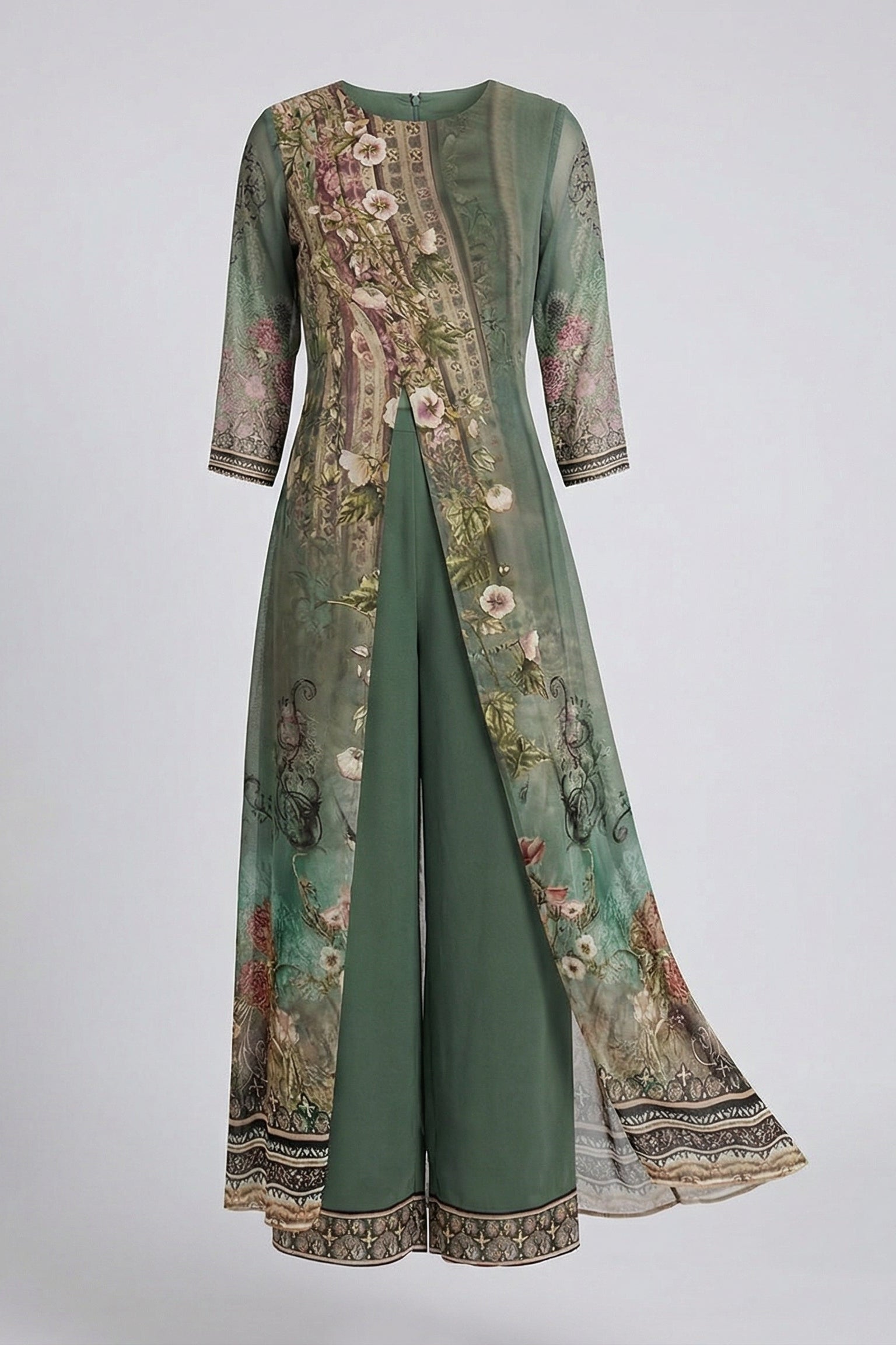 Dames Jumpsuit Alba - Wijde Pijpen en Bloemenprint