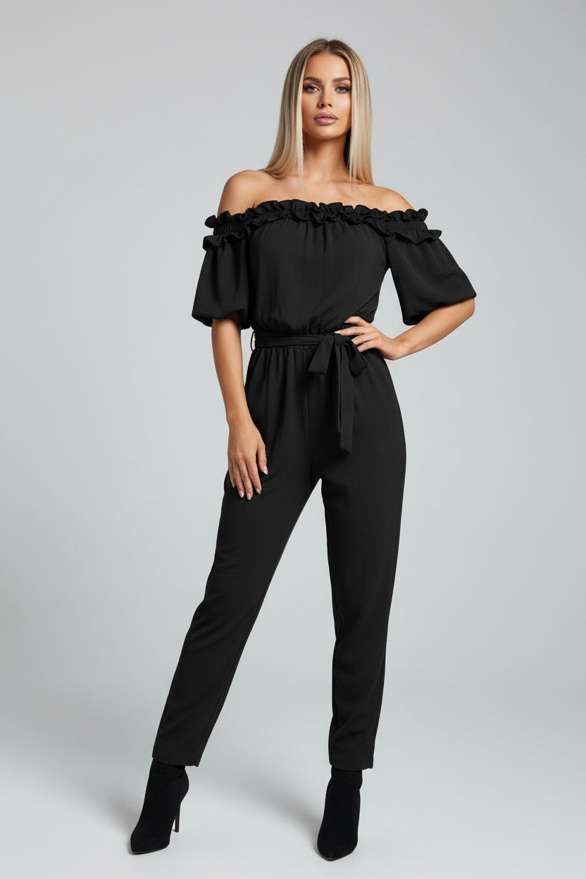 Dames Jumpsuit Celeste - Off-Shoulder en Tailleceintuur