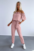 Dames Jumpsuit Celeste - Off-Shoulder en Tailleceintuur