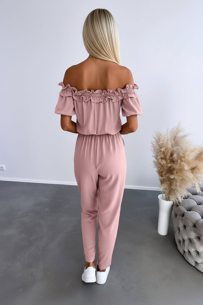 Dames Jumpsuit Celeste - Off-Shoulder en Tailleceintuur