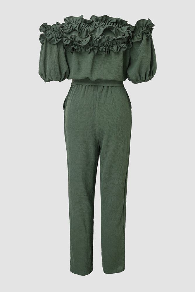 Dames Jumpsuit Celeste - Off-Shoulder en Tailleceintuur