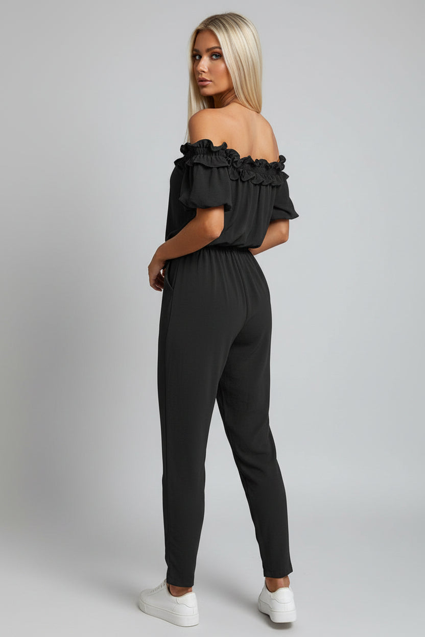 Dames Jumpsuit Celeste - Off-Shoulder en Tailleceintuur