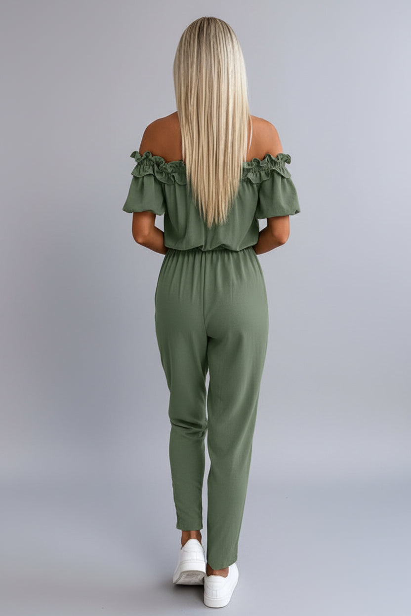 Dames Jumpsuit Celeste - Off-Shoulder en Tailleceintuur