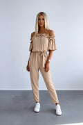 Dames Jumpsuit Celeste - Off-Shoulder en Tailleceintuur