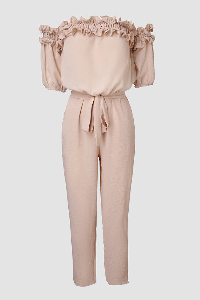 Dames Jumpsuit Celeste - Off-Shoulder en Tailleceintuur