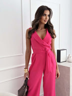 Dames Jumpsuit Giuliana - Mouwloos en Wijde Pijpen