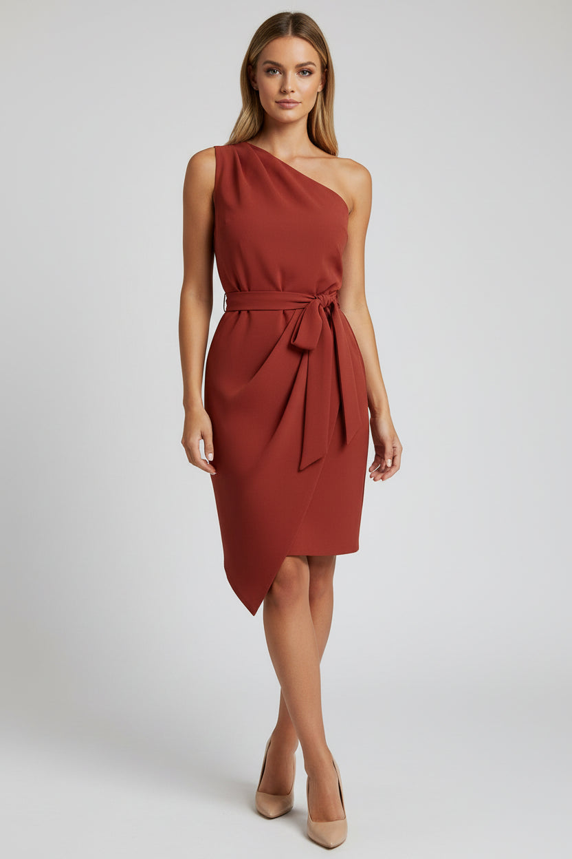 Dames Jurk Hannah - Off-Shoulder en Tailleceintuur
