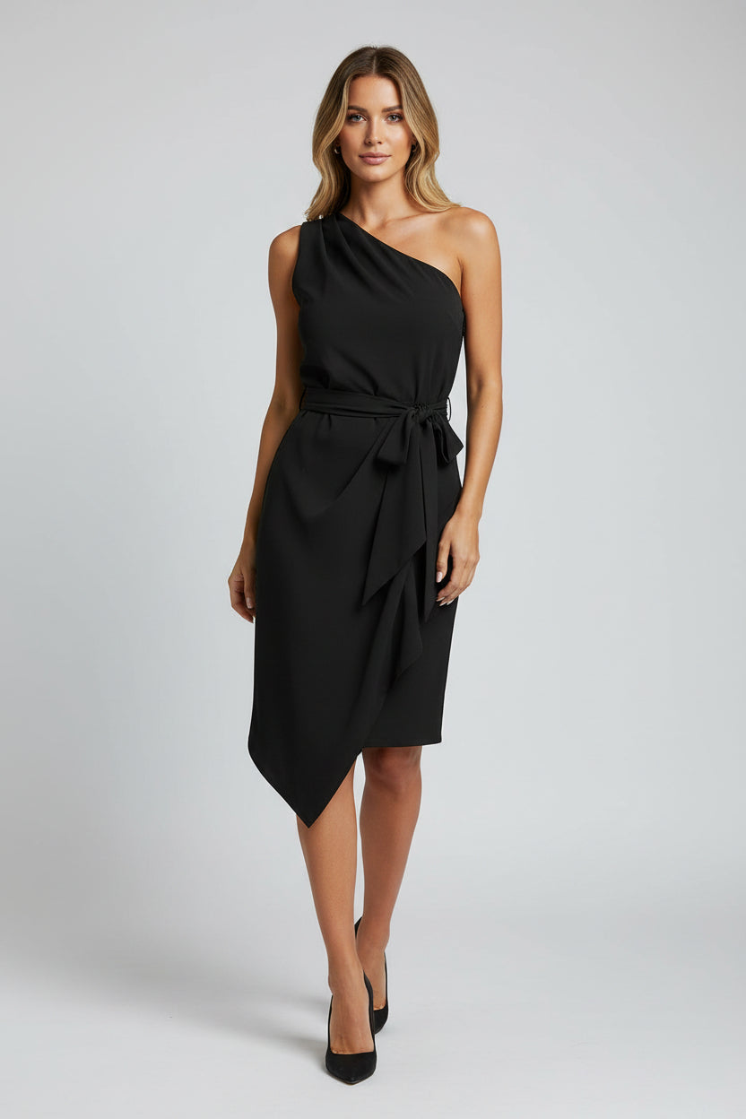 Dames Jurk Hannah - Off-Shoulder en Tailleceintuur