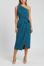 Dames Jurk Hannah - Off-Shoulder en Tailleceintuur