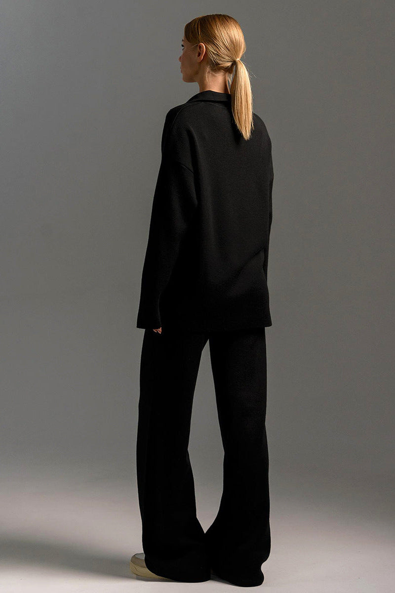 Dames Loungeset Broek en Shirt met Kraag | Relaxed Fit | Halima
