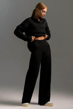 Dames Loungeset Broek en Shirt met Kraag | Relaxed Fit | Halima