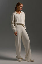 Dames Loungeset Broek en Shirt met Kraag | Relaxed Fit | Halima