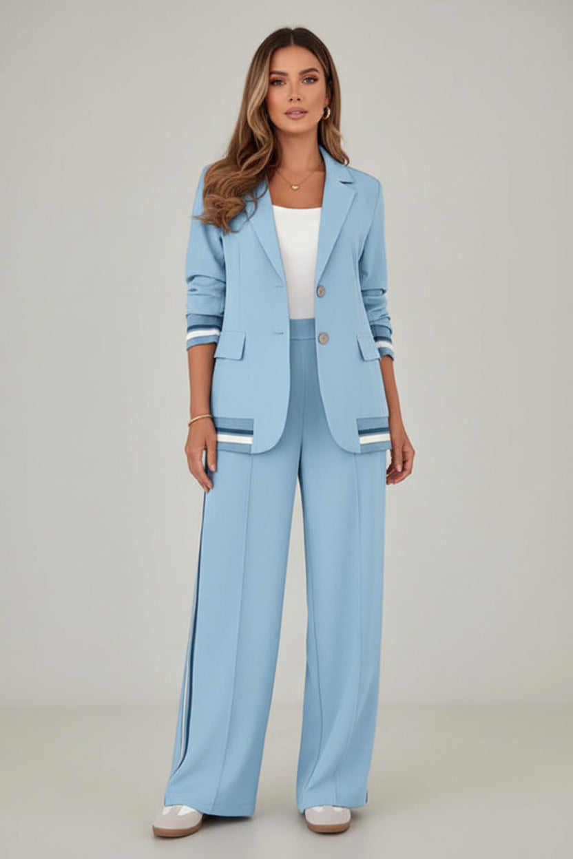 Dames Pantalon Set Elina - Blazer en Wijde Broek