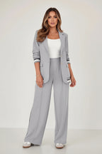 Dames Pantalon Set Elina - Blazer en Wijde Broek