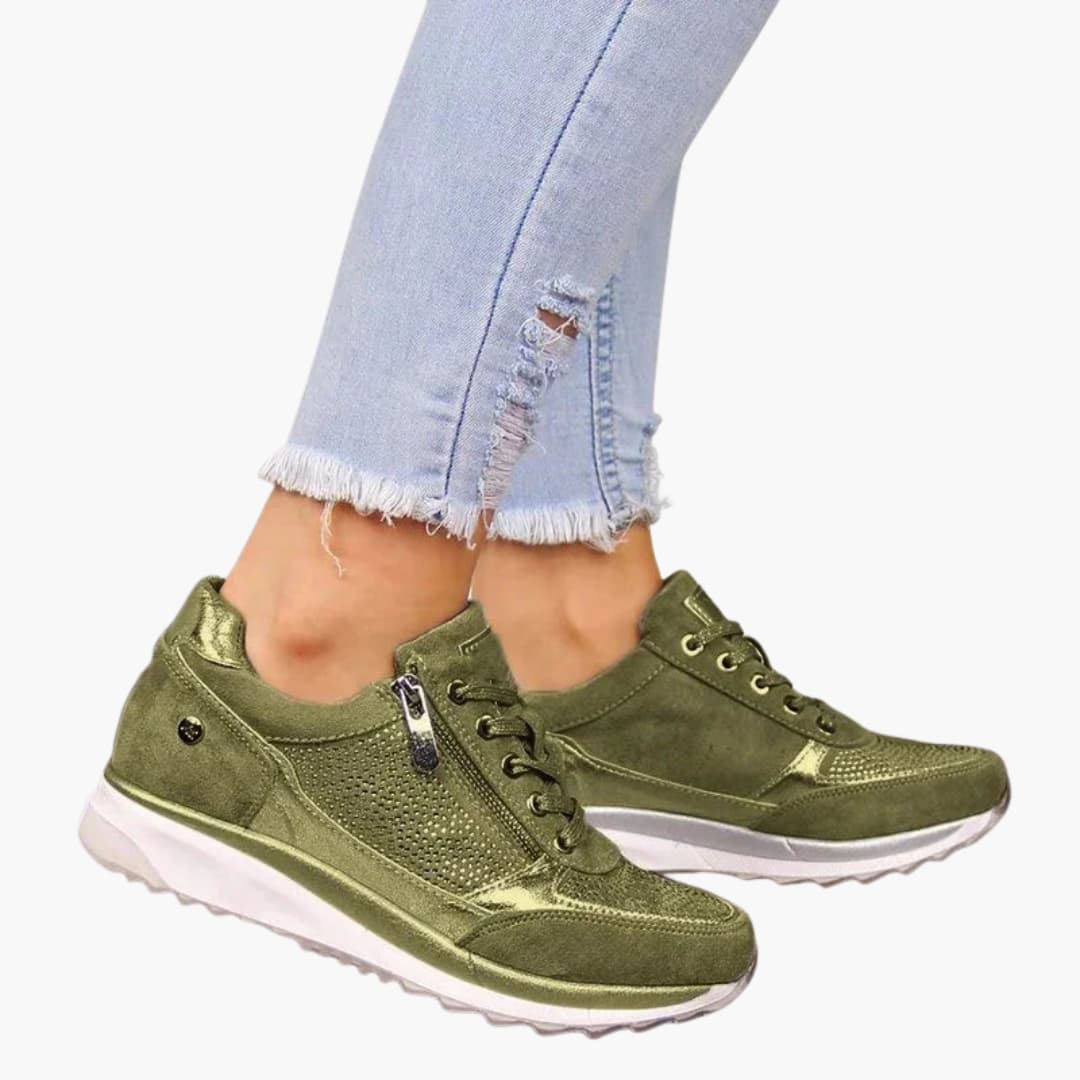 Dames Sneakers Alma - Zijrits en Vetersluiting
