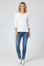 Dames T-Shirt Yara - Ronde Hals en Driekwart Mouw