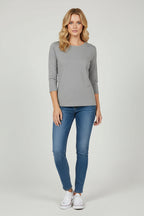 Dames T-Shirt Yara - Ronde Hals en Driekwart Mouw
