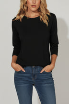 Dames T-Shirt Yara - Ronde Hals en Driekwart Mouw