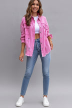 Denim Blouse Dames Elvira - Ripped Details en Relaxed Fit