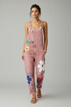 Denim Jumpsuit Dames Bloemenprint Katoen Zomer | Margot
