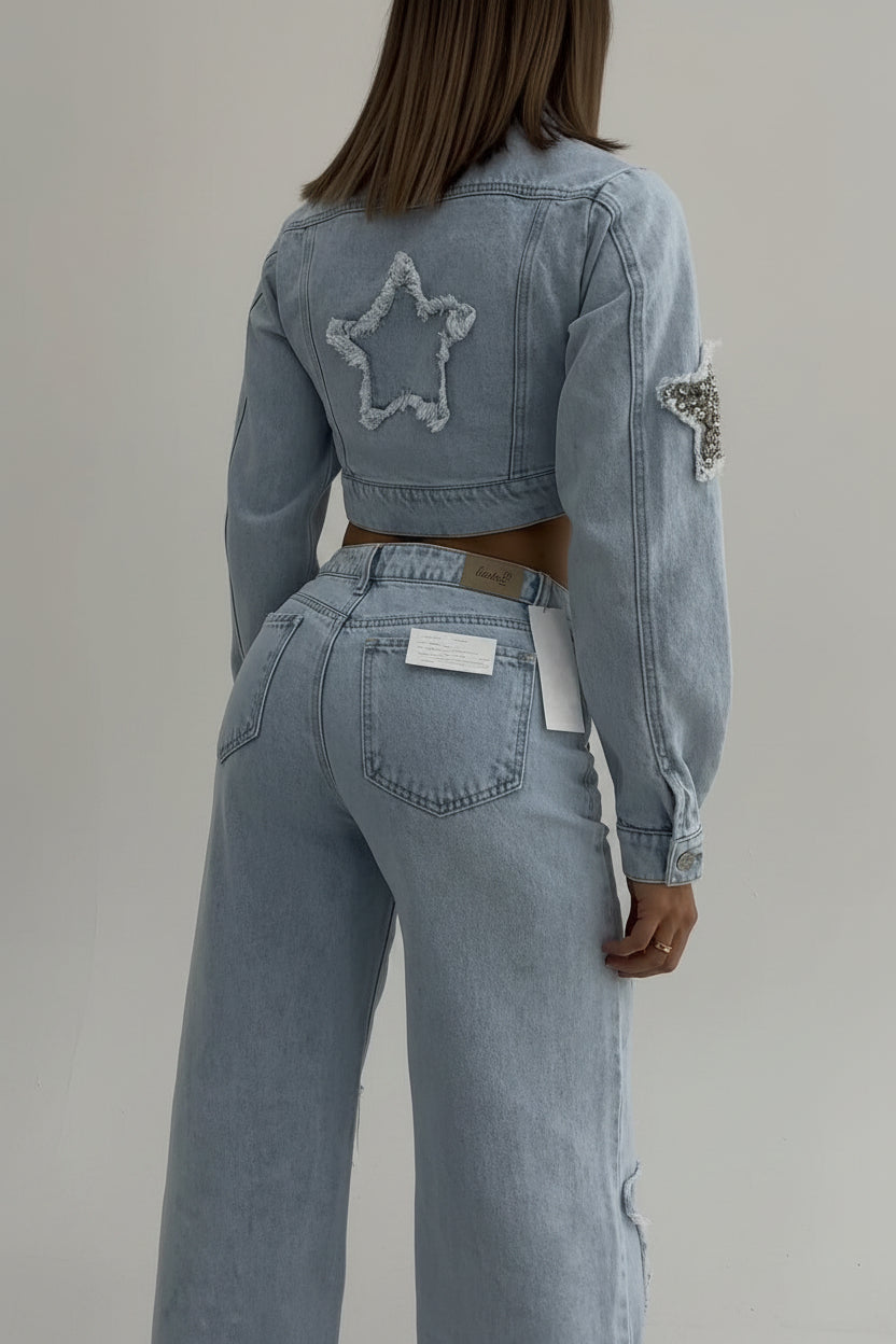 Denim Set Dames Bianca - Denim Jasje en Jeans