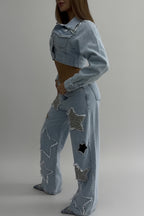 Denim Set Dames Bianca - Denim Jasje en Jeans