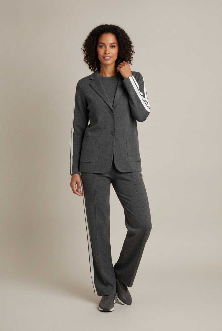 Blazerset met Broek — Verona – Donkergrijs – vooraanzicht