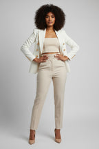 Double-Breasted Blazer met Gouden Knopen Dames | Zakelijk & Chic | Nadira