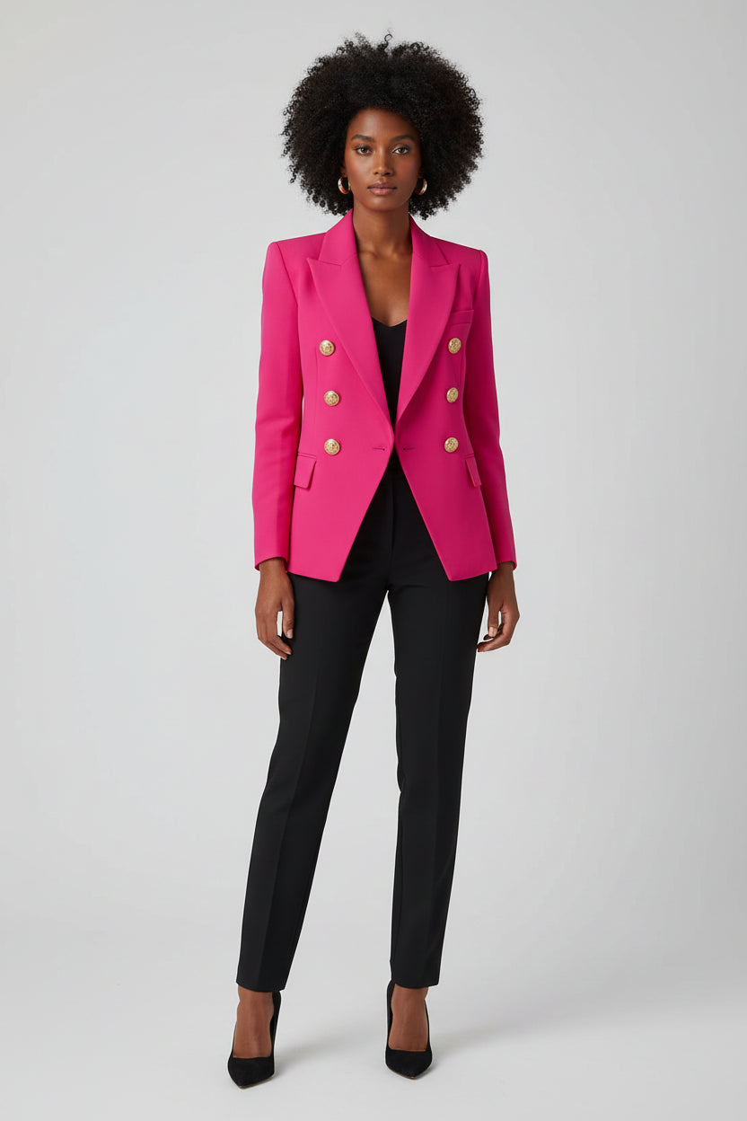 Double-Breasted Blazer met Gouden Knopen Dames | Zakelijk & Chic | Nadira