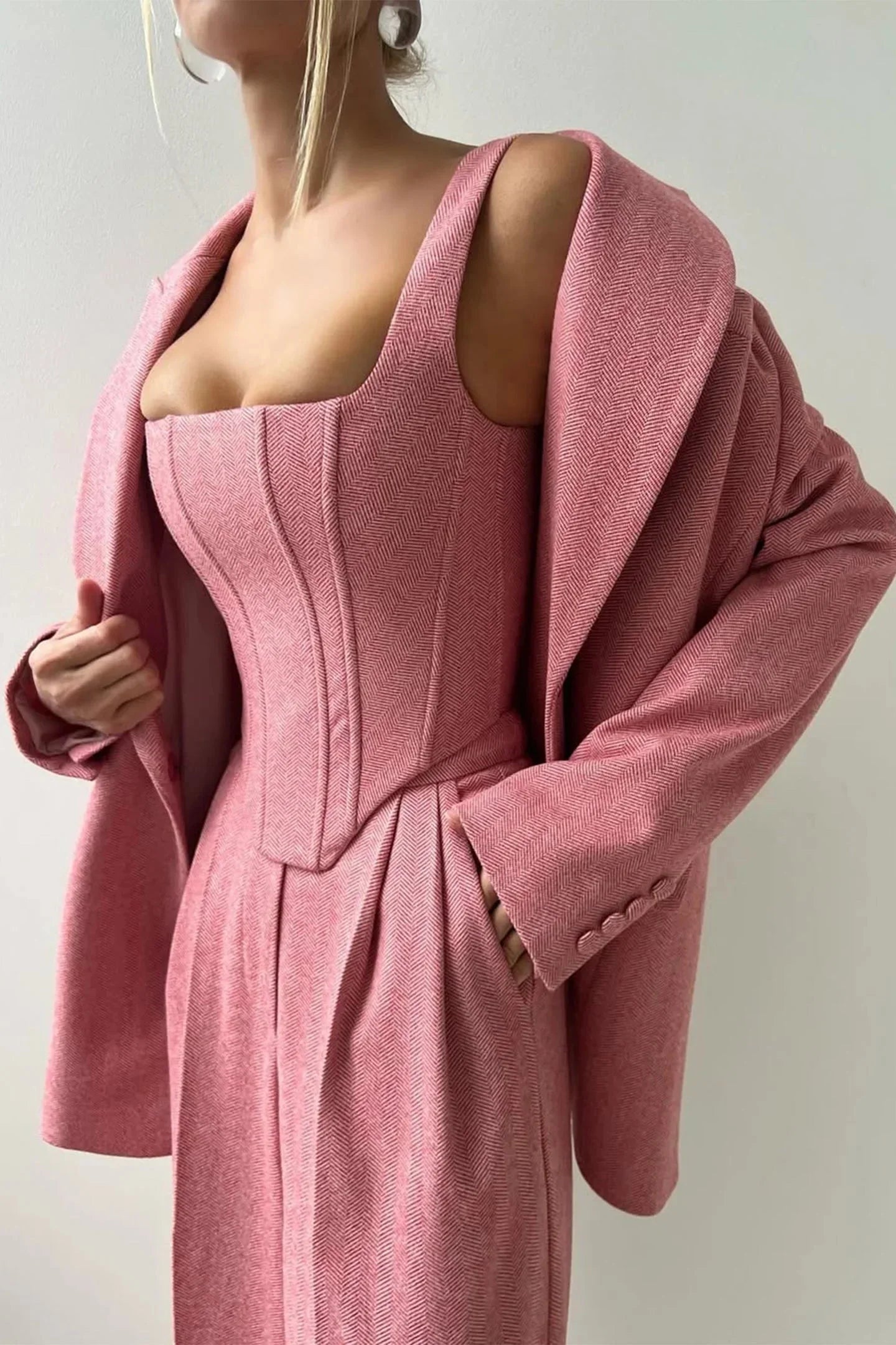 Driedelig Getailleerd Set Dames | Aansluitende Top & Broek | Triara