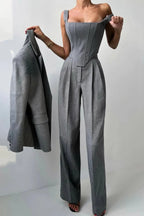 Driedelig Getailleerd Set Dames | Aansluitende Top & Broek | Triara