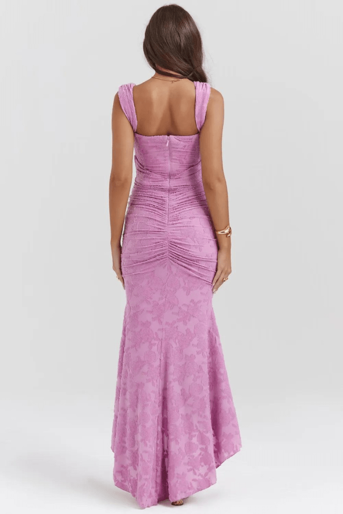 Elegante Maxi Jurk met Rozenpatroon voor Dames | Tijdloos | Arabella