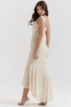 Elegante Maxi Jurk met Rozenpatroon voor Dames | Tijdloos | Arabella