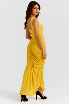 Elegante Maxi Jurk met Rozenpatroon voor Dames | Tijdloos | Arabella