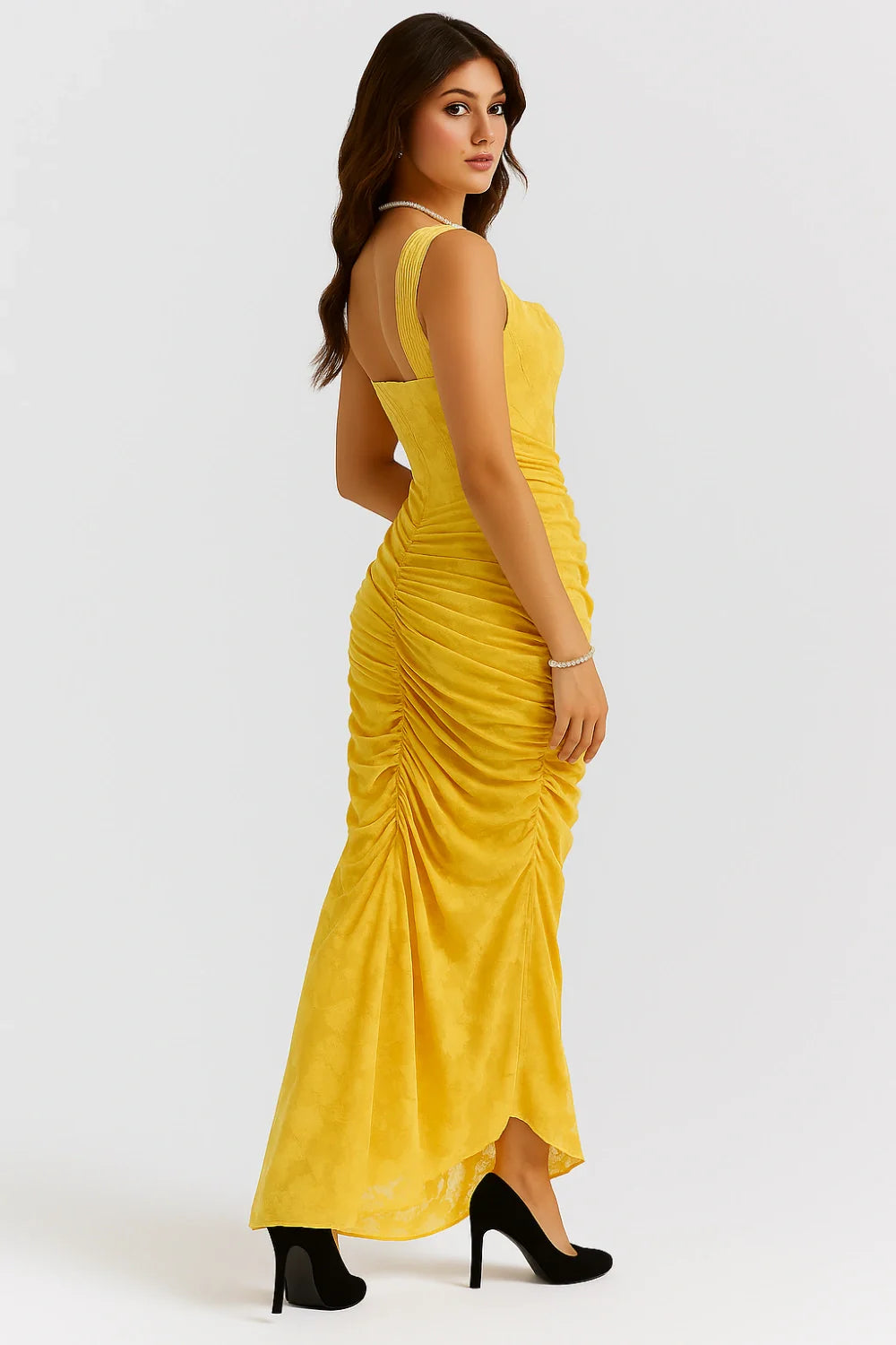 Elegante Maxi Jurk met Rozenpatroon voor Dames | Tijdloos | Arabella