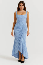 Elegante Maxi Jurk met Rozenpatroon voor Dames | Tijdloos | Arabella