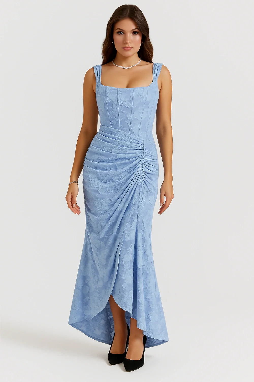 Elegante Maxi Jurk met Rozenpatroon voor Dames | Tijdloos | Arabella
