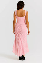 Elegante Maxi Jurk met Rozenpatroon voor Dames | Tijdloos | Arabella