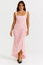 Elegante Maxi Jurk met Rozenpatroon voor Dames | Tijdloos | Arabella
