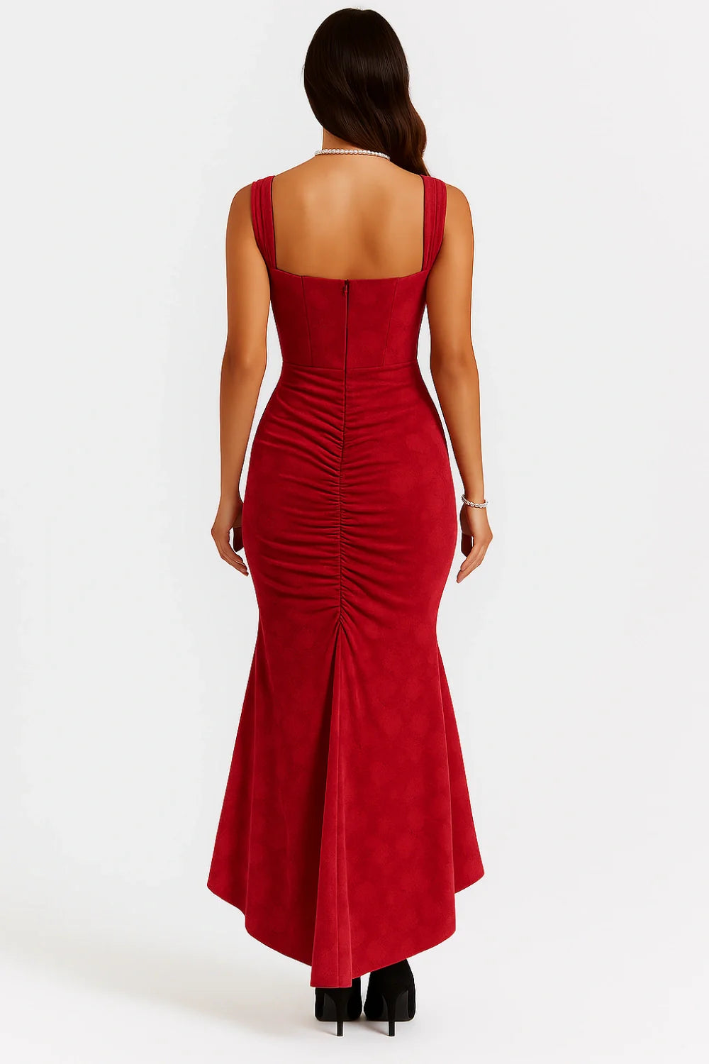 Elegante Maxi Jurk met Rozenpatroon voor Dames | Tijdloos | Arabella