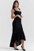 Elegante Maxi Jurk met Rozenpatroon voor Dames | Tijdloos | Arabella