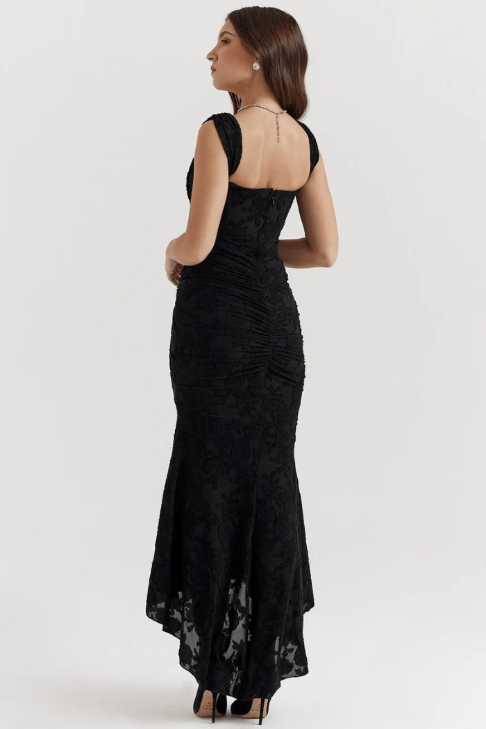 Elegante Maxi Jurk met Rozenpatroon voor Dames | Tijdloos | Arabella
