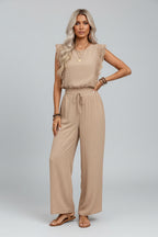 Elegante Set Dames Kantdetails Blouse en Broek | Céleste
