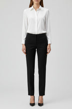 Elegante Zijden Blouse met Klassieke Kraag Dames | Tijdloos | Vivienne