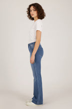Flare Denim Broek Dames Casual Elegant | Ida