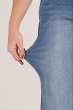Flare Denim Broek Dames Casual Elegant | Ida
