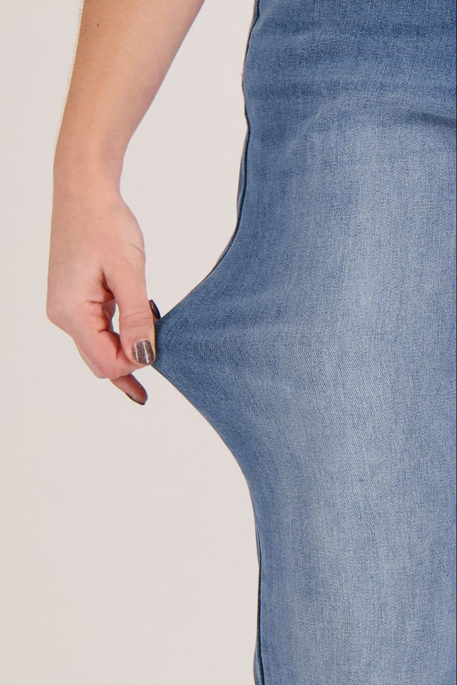 Flare Denim Broek Dames Casual Elegant | Ida