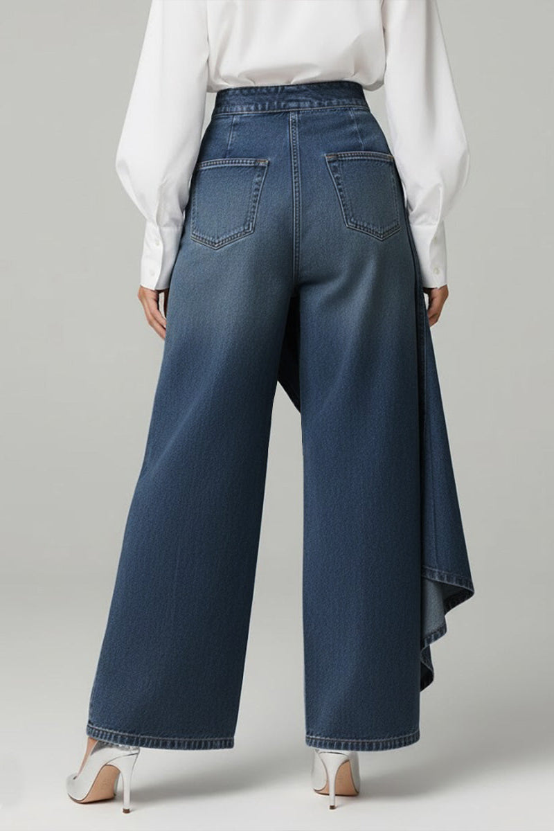 High-Waist Wide-Leg Jeans Dames Relaxed Fit | Zaraï